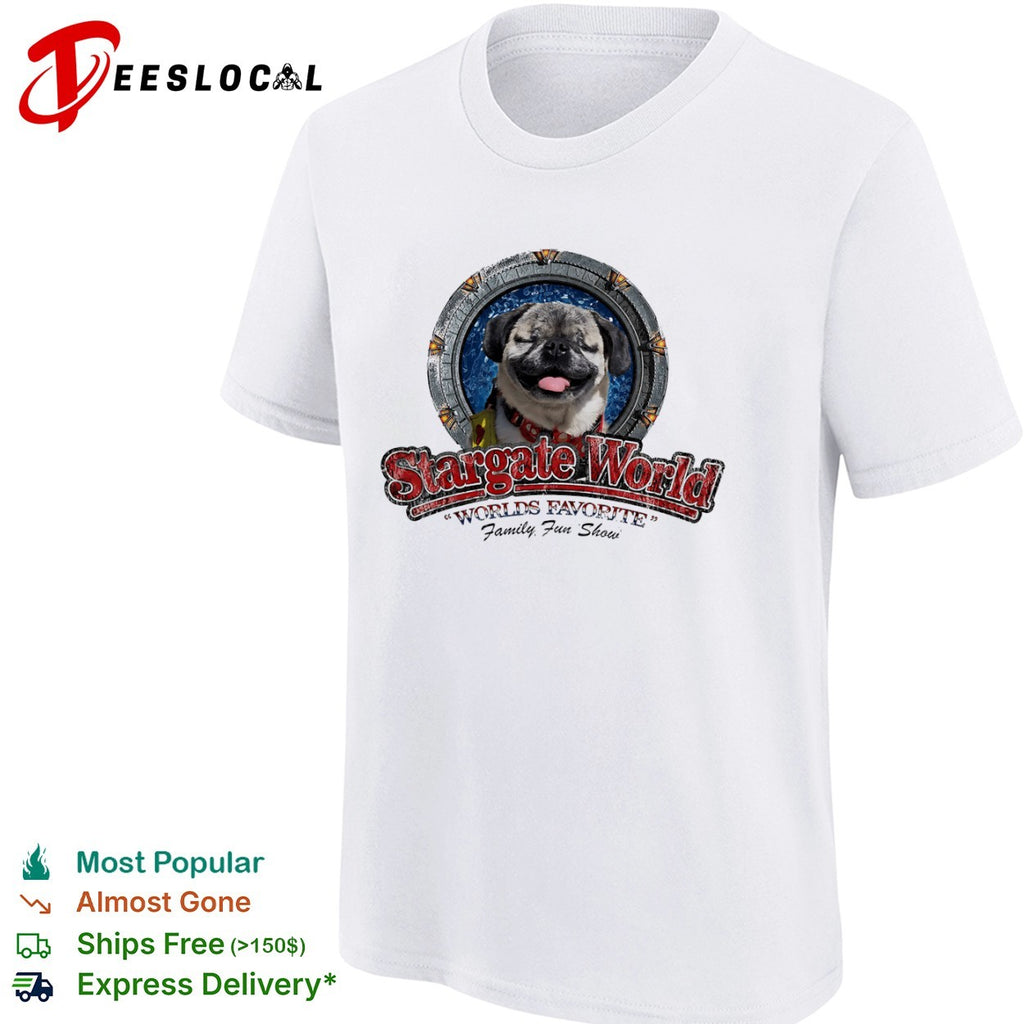 Pug Stargate World Worlds Favorite Family Fun Show Shirt