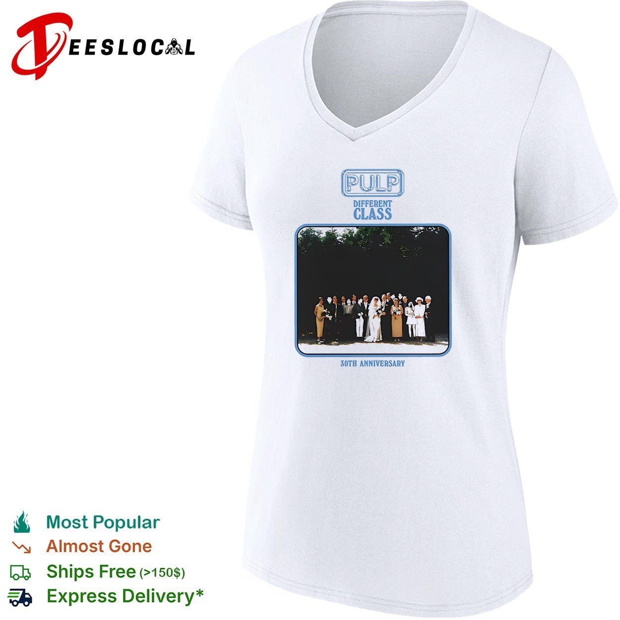 Pulp Different Class 30th anniversary shirt