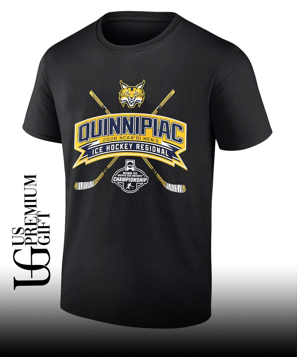 Quinnipiac Bobcats 2026 NCAA DI Men’s Ice Hockey Regional shirt