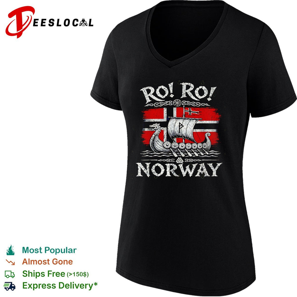 RO RO Norway Viking longship shirt