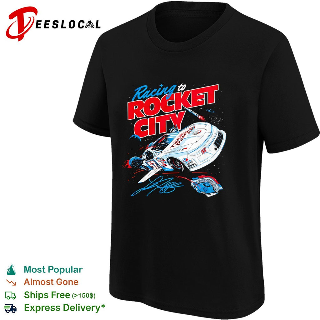 Racing to Rocket City 57 Claremont NC NASCAR Stock Car Speedway Motorsport shirt
