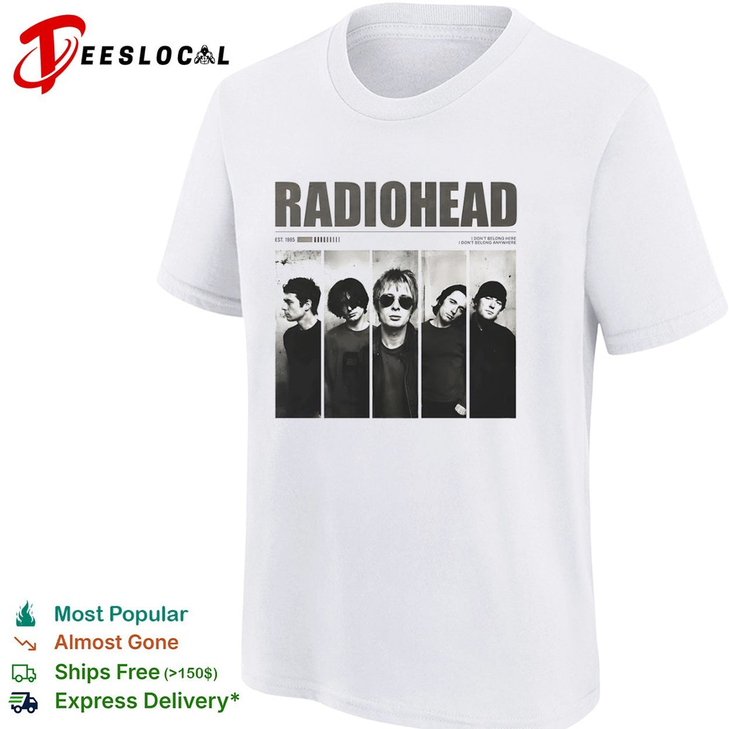 Radiohead Thom Yorke Jonny Greenwood Colin Greenwood Ed O Brien Phil Selway shirt