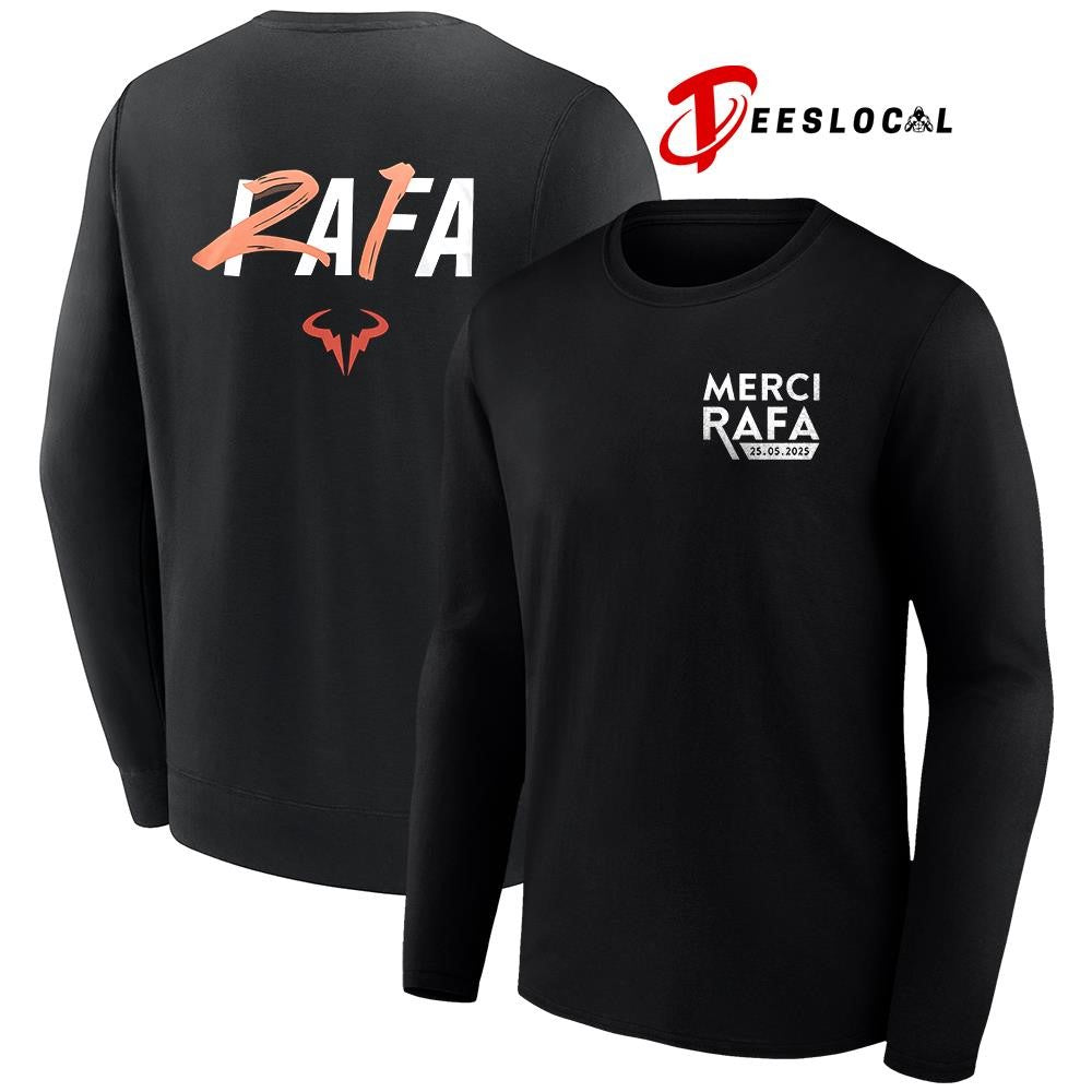 Rafael Nadal Merci Rafa logo shirt