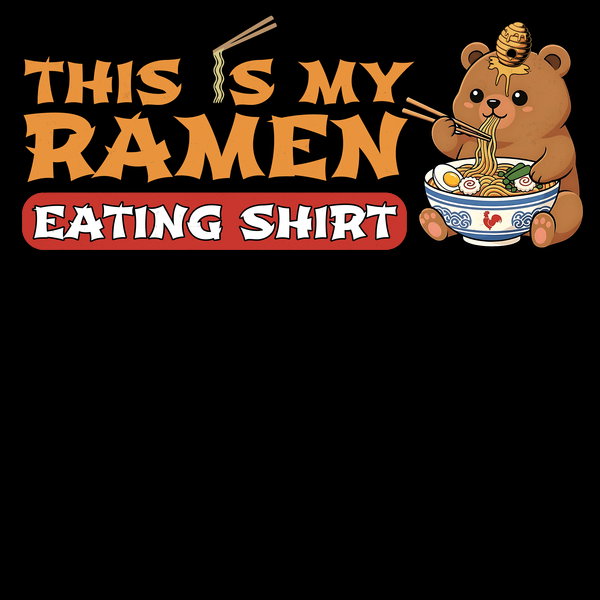 Ramen Shirt Brown Bear Landscape