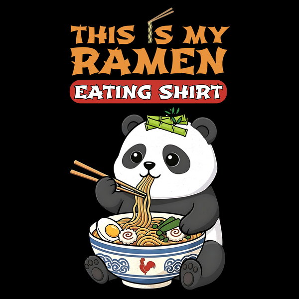 Ramen Shirt Panda Bear Edition