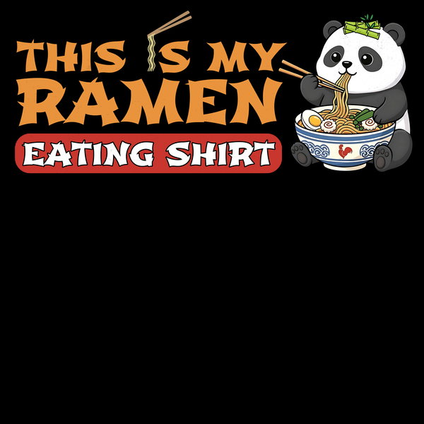 Ramen Shirt Panda Bear Landscape