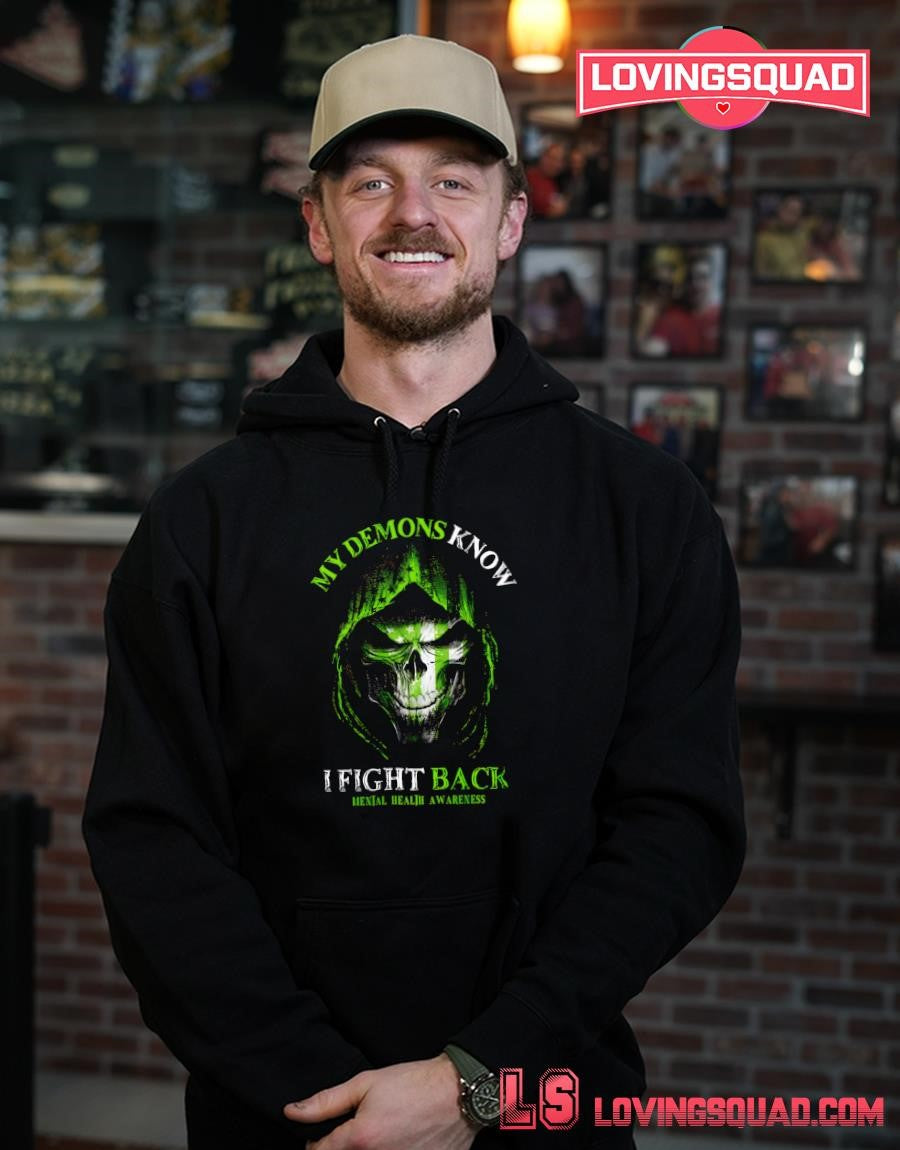 Reaper My Demons Know I Fight Back Mental Health Awareness Shirt