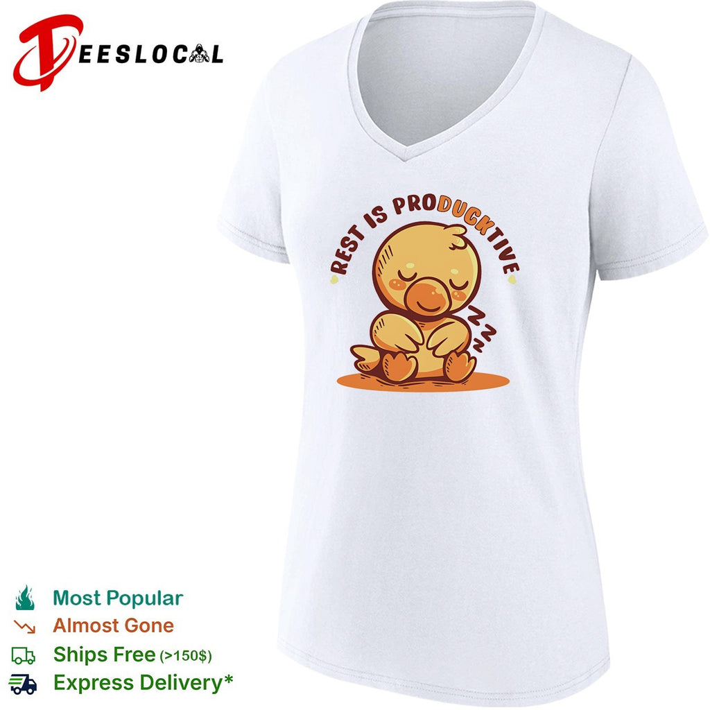 Rest is ProDucktive a resting duck sleeping shirt