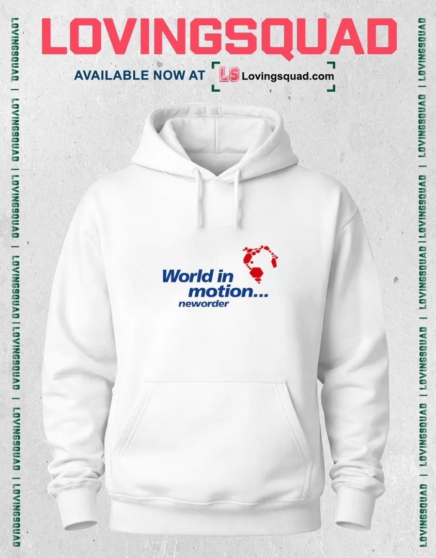 Retro New Order World in Motion England Football Shirt