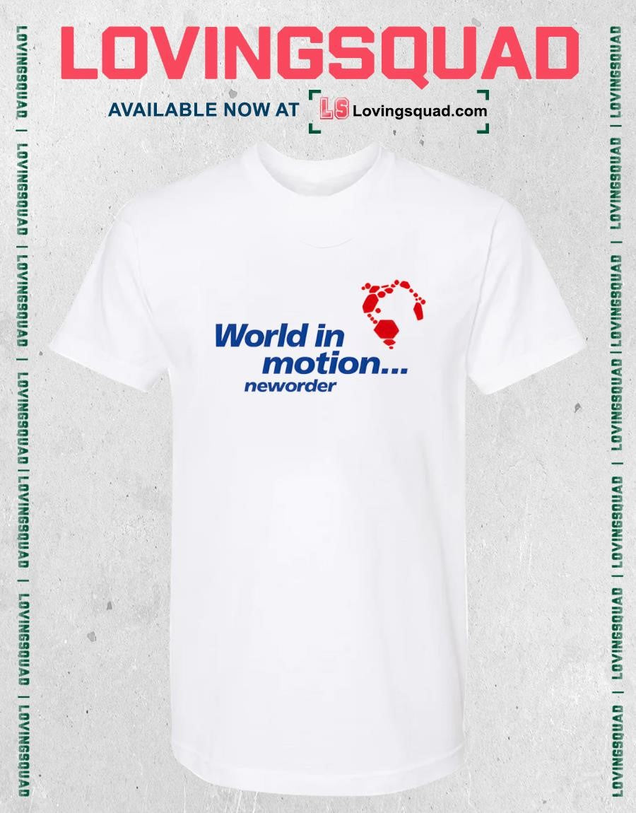 Retro New Order World in Motion England Football Shirt