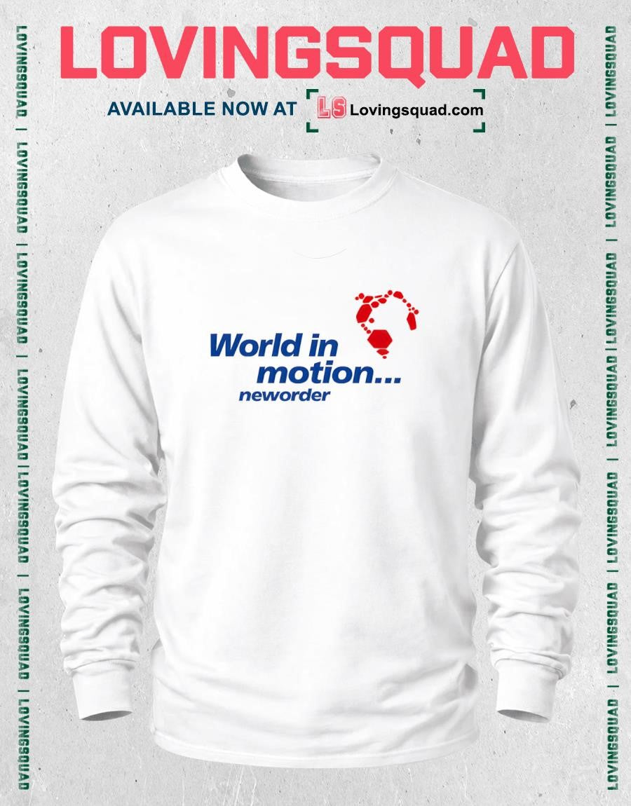 Retro New Order World in Motion England Football Shirt
