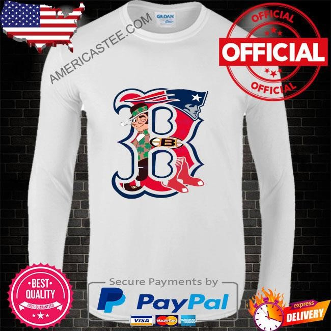 Retro boston sports team logo shirt