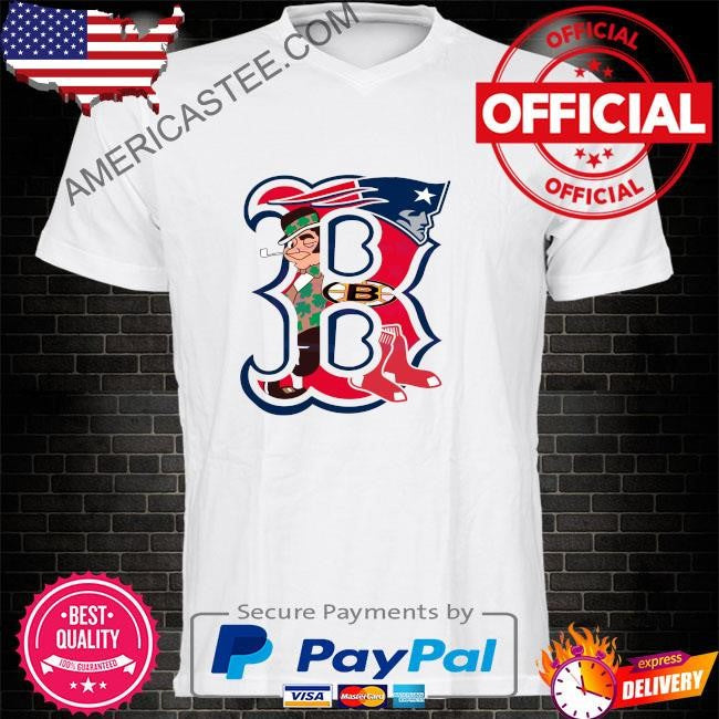 Retro boston sports team logo shirt