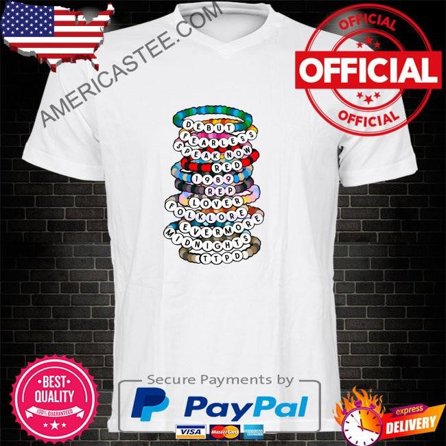 Retro eras album friendship bracelet’s shirt