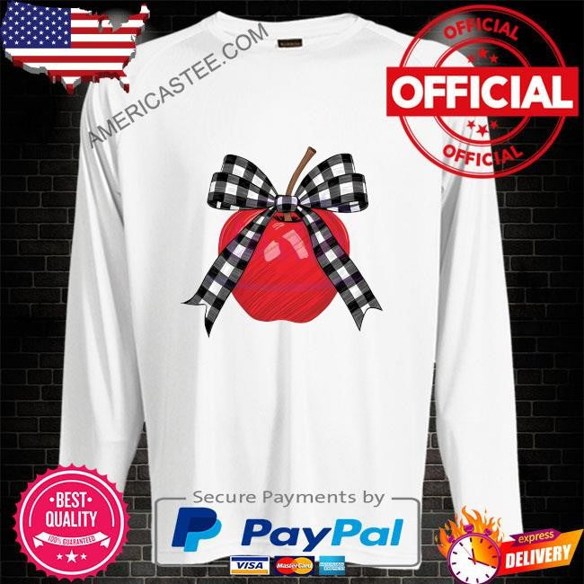 Retro teacher checker coquette bow back to school shirt