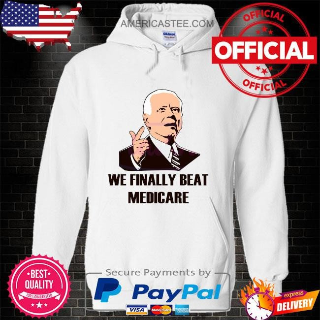 Retro we finally beat medicare biden debate shirt