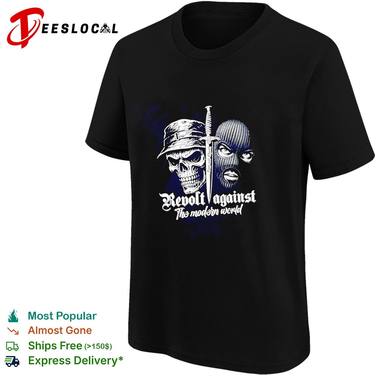 Revolt Against the Modern World Skull and Balaclava shirt