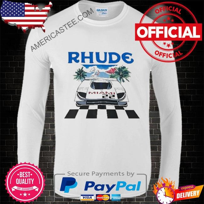 Rhude miami 22 x the webster miami startline shirt