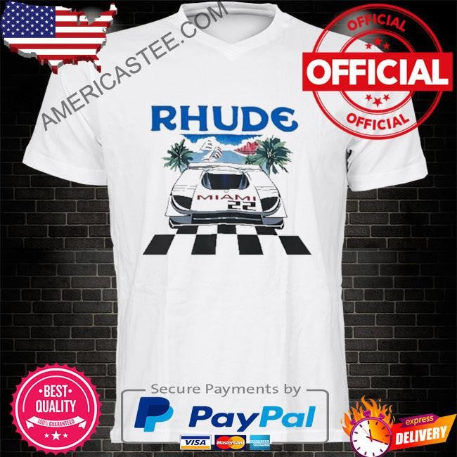 Rhude miami 22 x the webster miami startline shirt