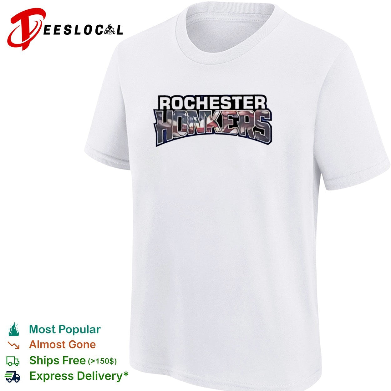 Rochester Honkers Northwoods League Baseball Team American Flag Pattern shirt