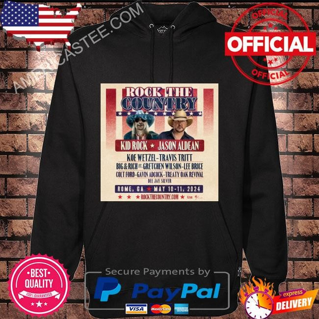 Rock the country in rome ga this weekend kid rock jason aldean 2024 shirt