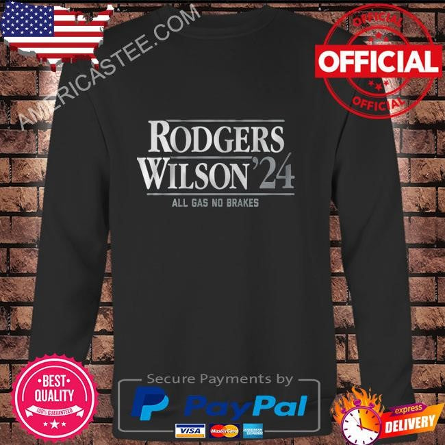 Rodgers wilson ’24 all gas no brakes shirt
