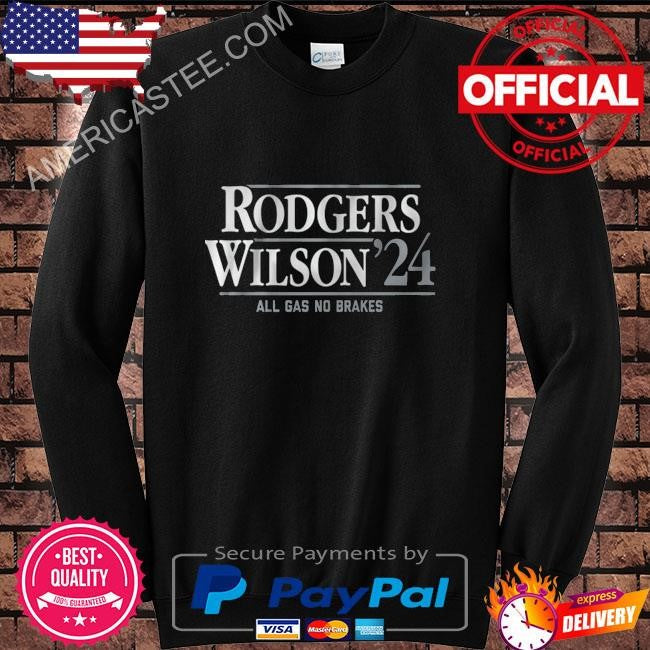 Rodgers wilson ’24 all gas no brakes shirt