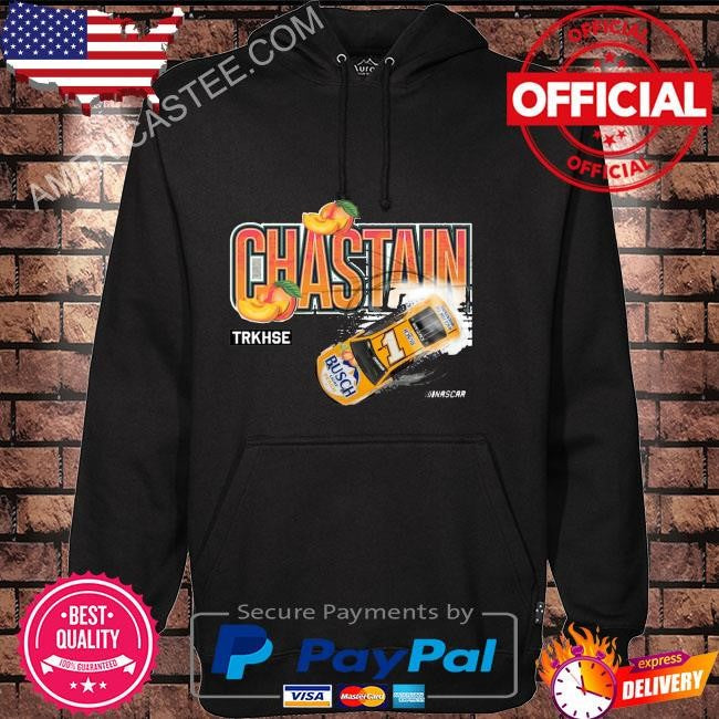 Ross chastain trackhouse racing team collection busch light peach shirt