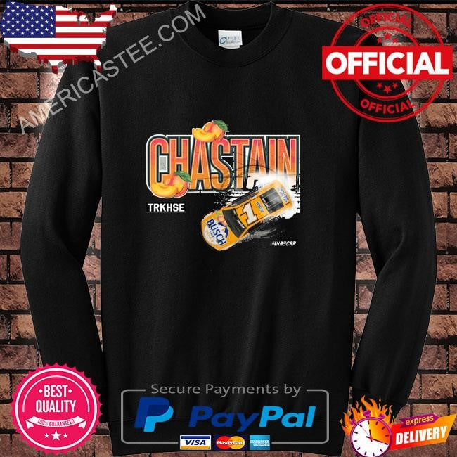 Ross chastain trackhouse racing team collection busch light peach shirt