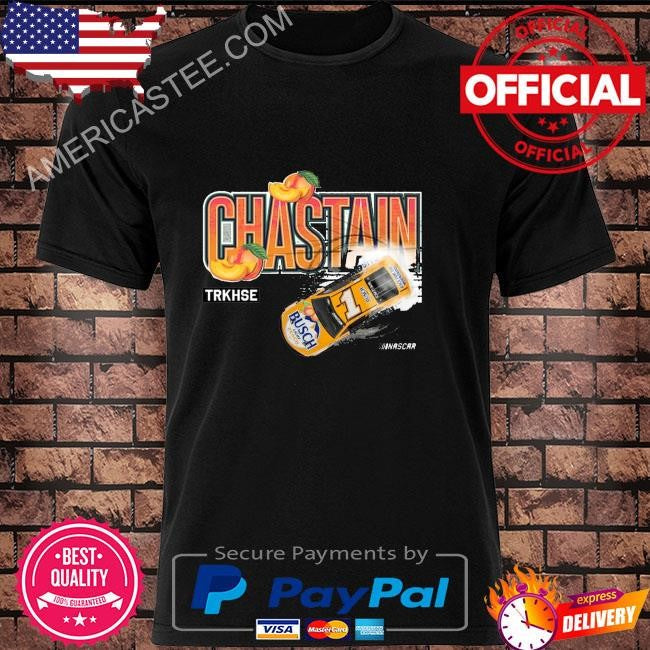 Ross chastain trackhouse racing team collection busch light peach shirt