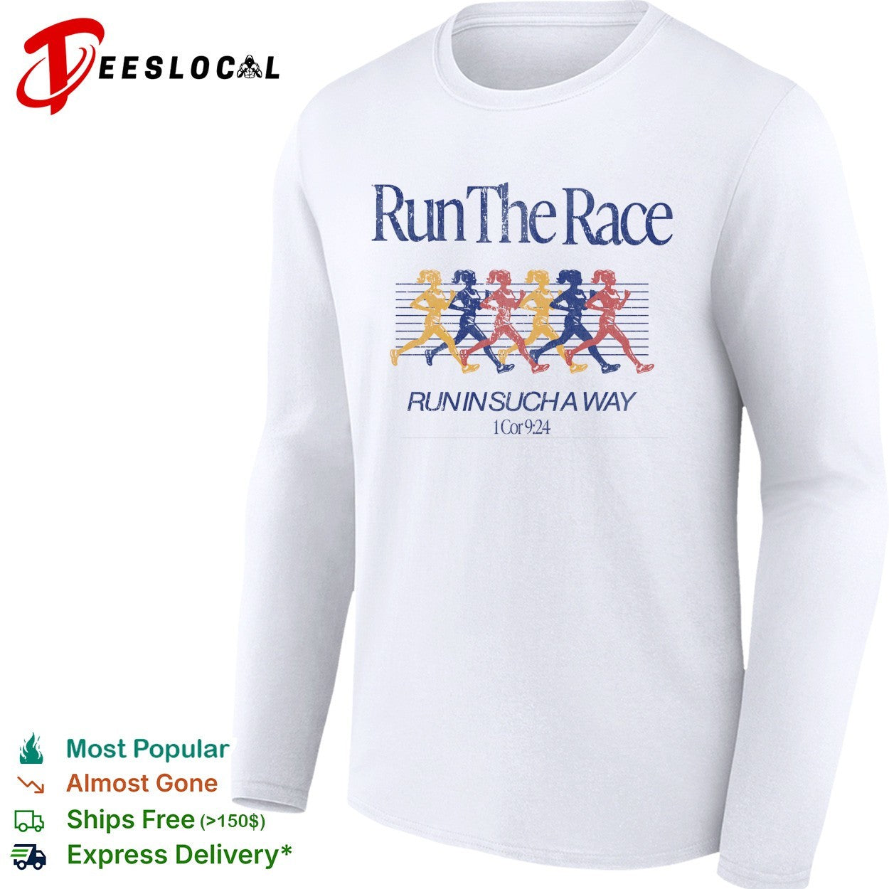 Run the race run in such a way 1 Cor 9 24 women runners shirt