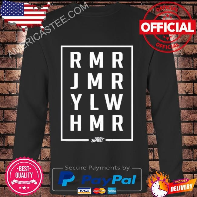 Rundabawl rmr jmr ylw hmr shirt