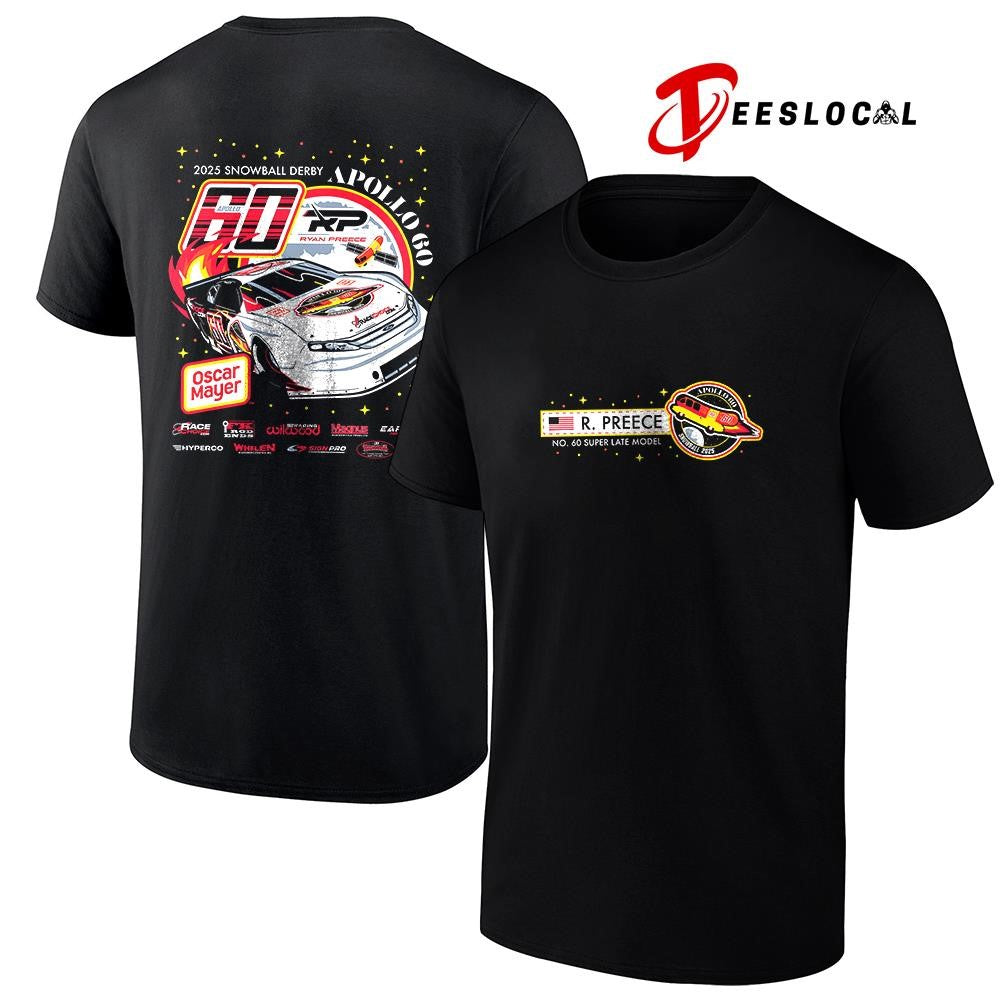 Ryan Preece Apollo 60 Snowball Derby Oscar Mayer car racing graphic shirt