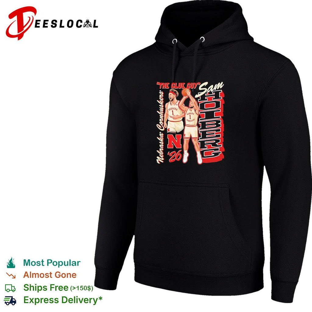 Sam Holberg Nebraska Cornhuskers the glue guy basketball shirt