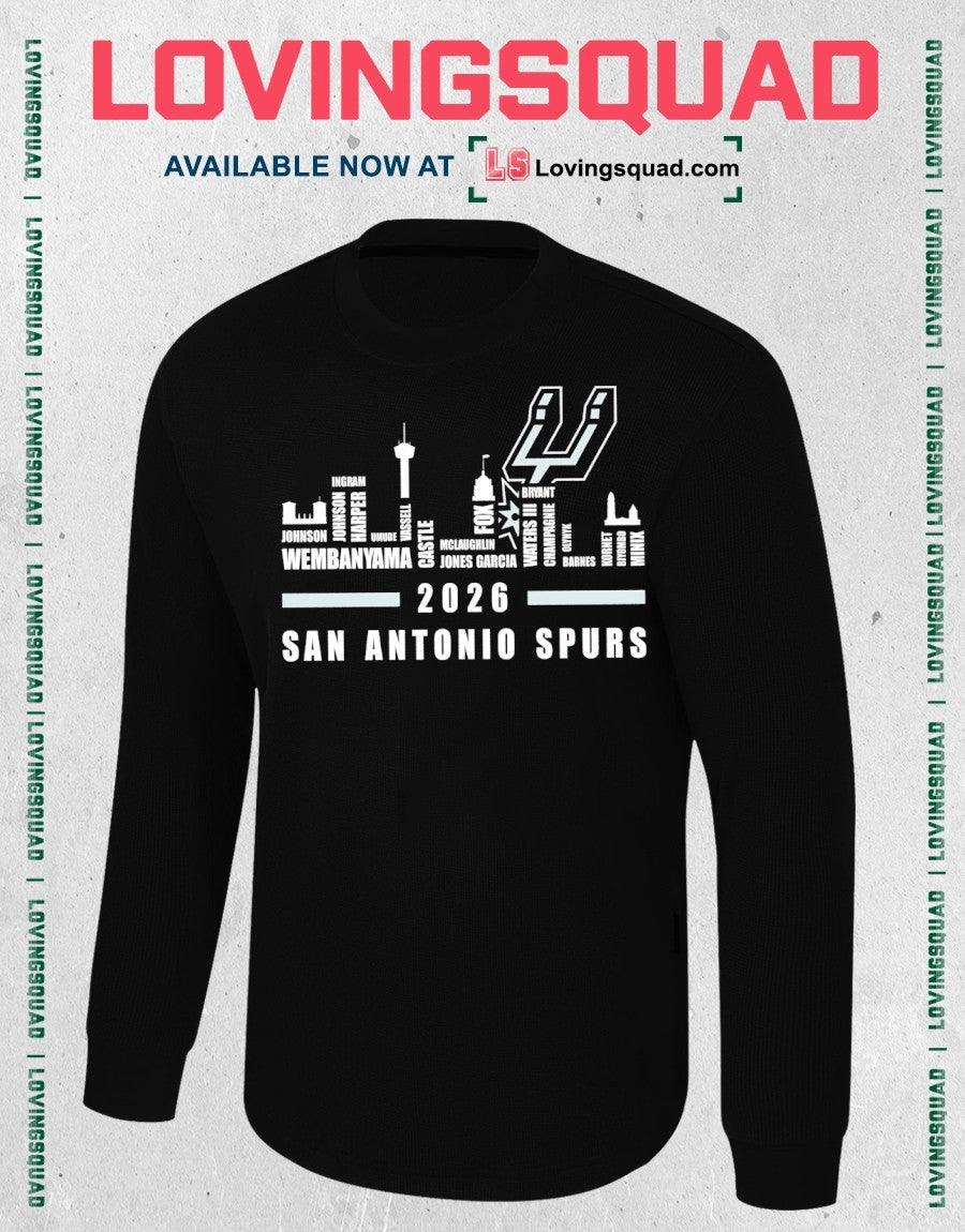 San Antonio Spurs Basketball 2026 Graphic Shirt