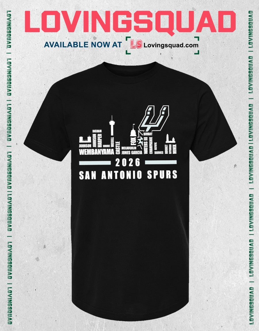 San Antonio Spurs Basketball 2026 Graphic Shirt