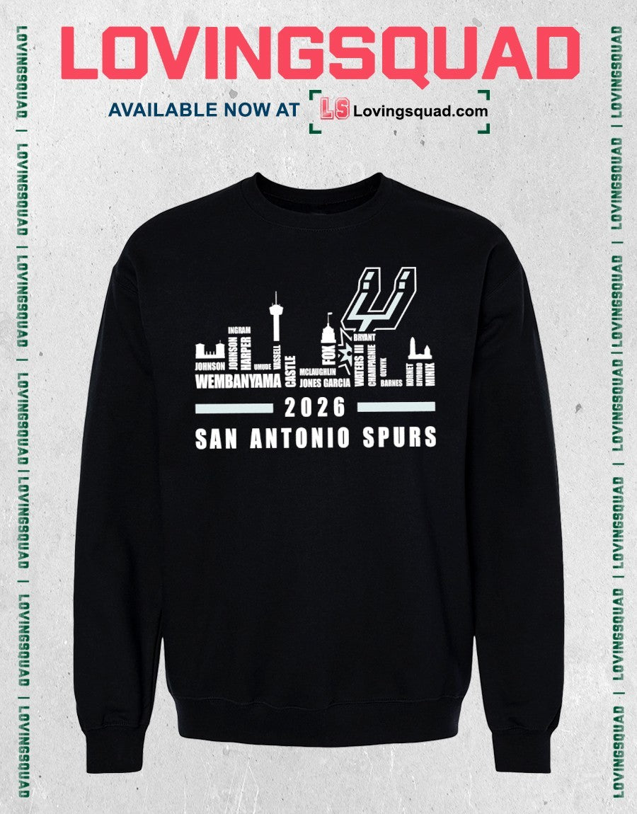 San Antonio Spurs Basketball 2026 Graphic Shirt