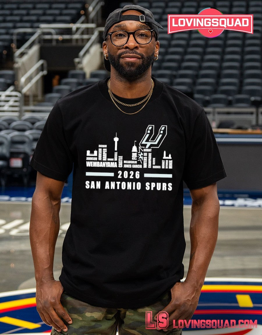 San Antonio Spurs Basketball 2026 Graphic Shirt