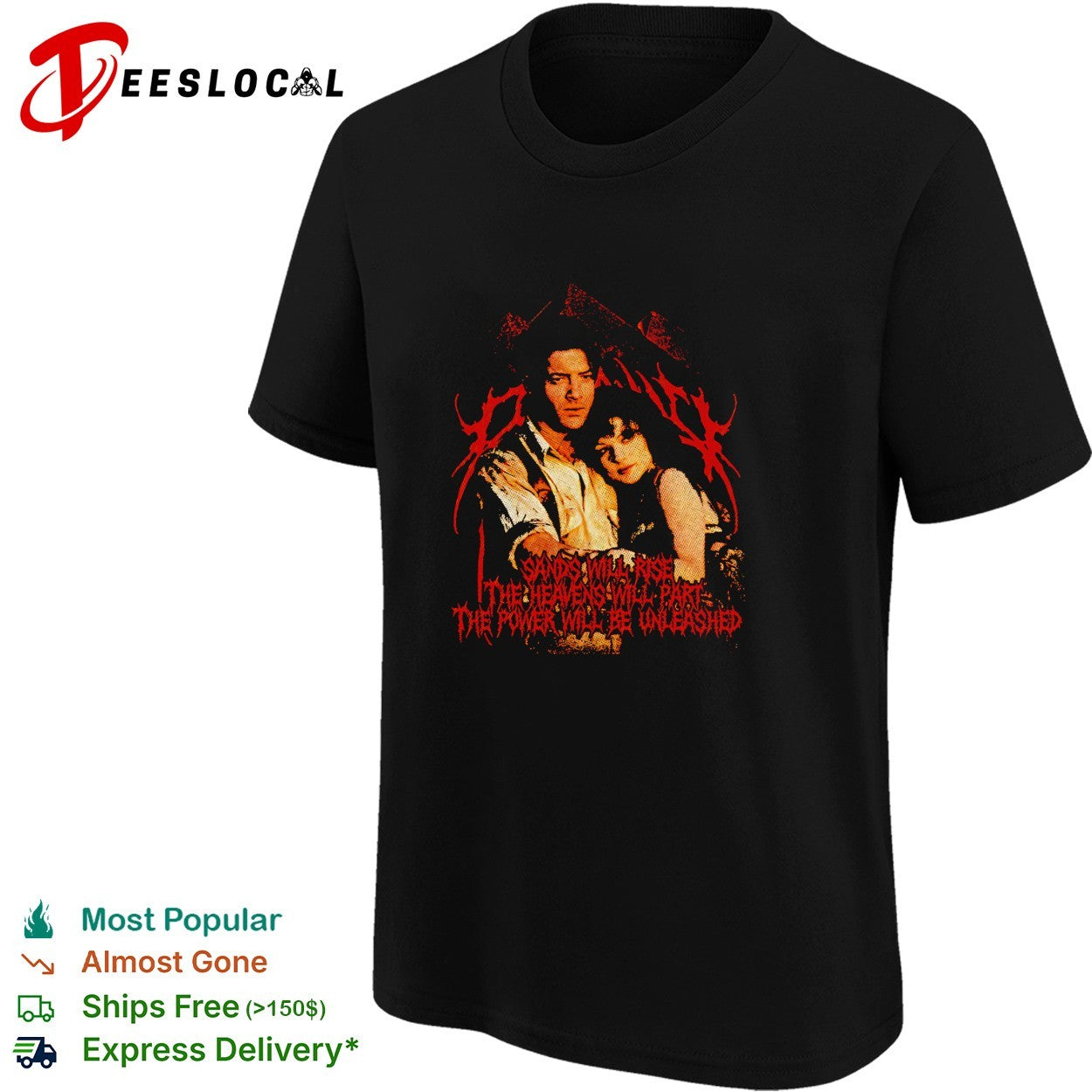 Sands will rise heavens will part power unleashed gothic couple shirt