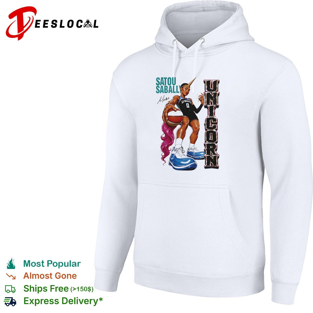Satou Sabally New York Liberty WNBA Unicorn basketball player shirt