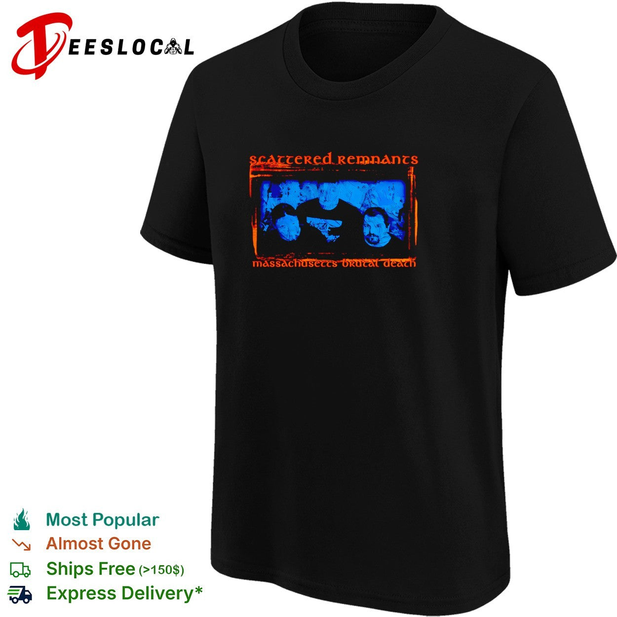 Scattered Remnants Massachusetts brutal death metal band photo shirt
