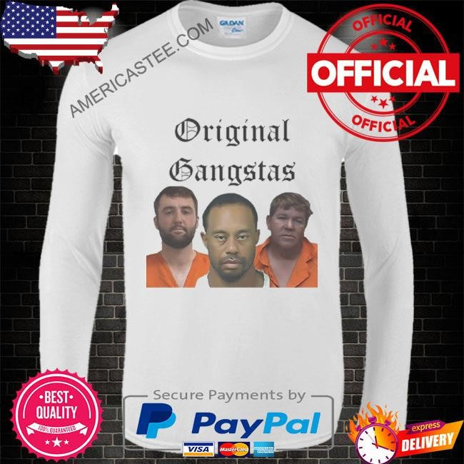 Scottie scheffler tiger woods & john daly original gangstas mugshot shirt
