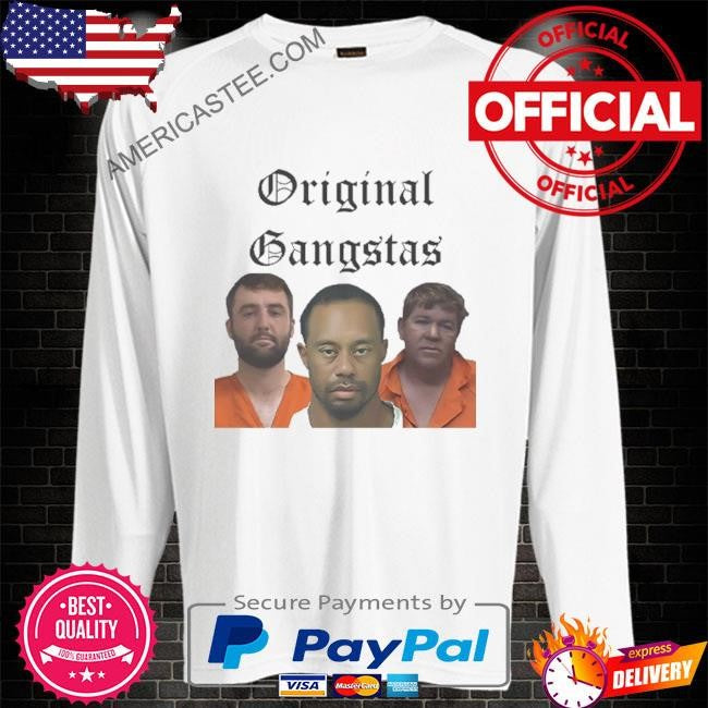 Scottie scheffler tiger woods & john daly original gangstas mugshot shirt