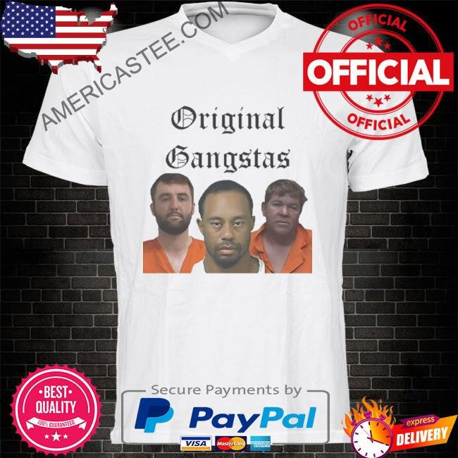 Scottie scheffler tiger woods & john daly original gangstas mugshot shirt