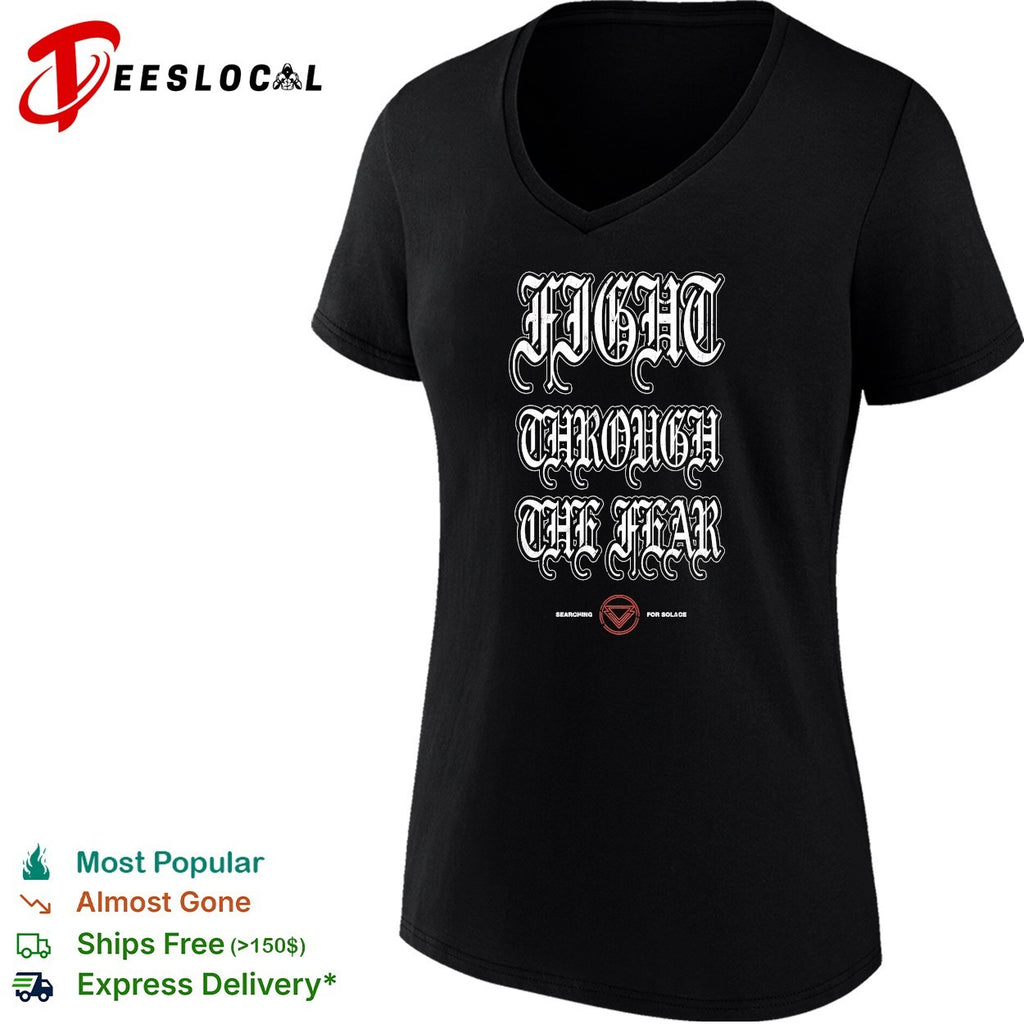 Searching for Solace fight through the fear gothic shirt