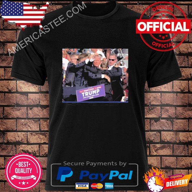 Secret service rushes Trump off stage after pops that sounded like gunshots shirt