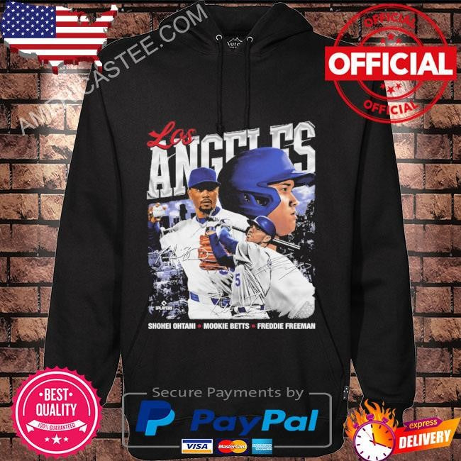 Shohei ohtani mookie betts & freddie freeman los angeles d trio shirt