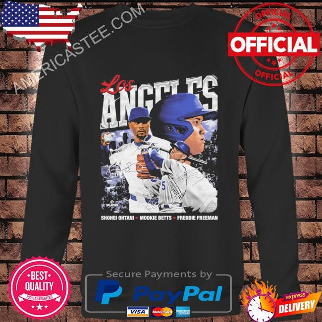 Shohei ohtani mookie betts & freddie freeman los angeles d trio shirt