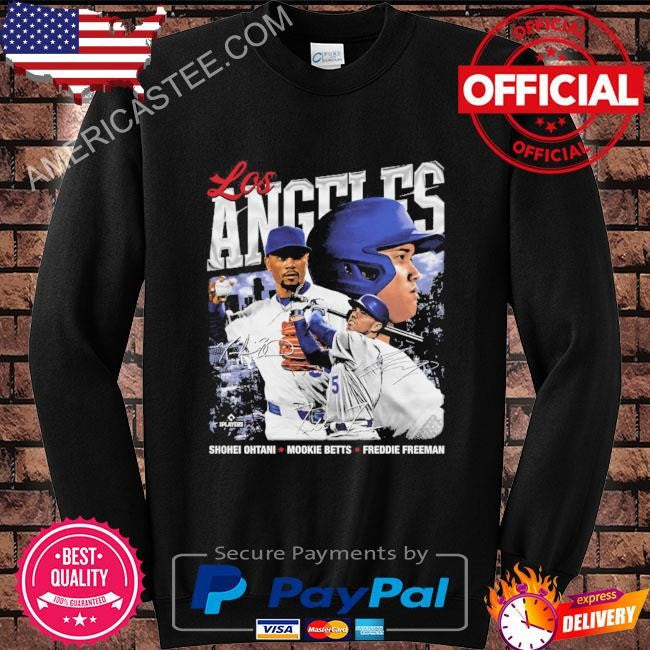 Shohei ohtani mookie betts & freddie freeman los angeles d trio shirt