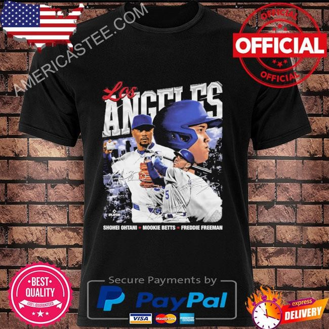 Shohei ohtani mookie betts & freddie freeman los angeles d trio shirt